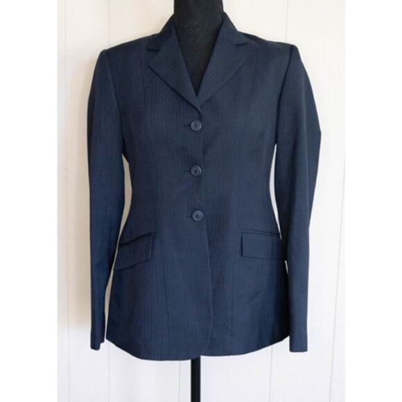 R.J. Blue Classic Riding Blazer Ladies Size 2R Pre-loved - Picture 2 of 9
